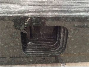 Peacock Green Granite Countertops, Kitchen Worktops,Polished