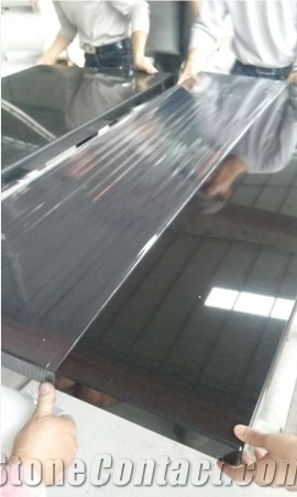 Shanxi Black Granite Polished Kitchen Countertops, Black Granite Bench Tops, Desk Tops