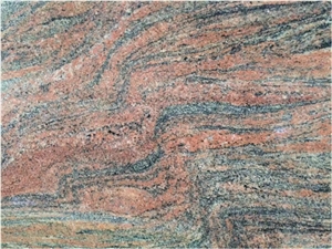 Sunset Glow Red Granite Polished Big Slabs, India Red Granite