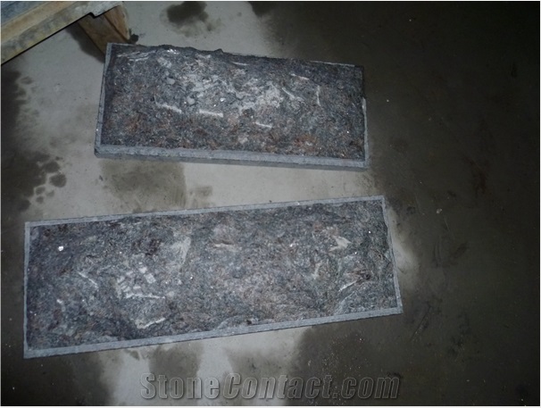 Tan Brown Granite Mushroom Stone, Mushroomed Cladding