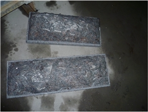 Tan Brown Granite Mushroom Stone, Mushroomed Cladding