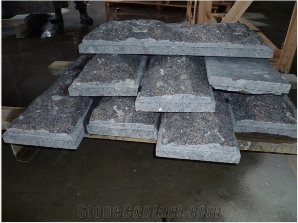 Tan Brown Granite Mushroom Stone, Mushroomed Cladding