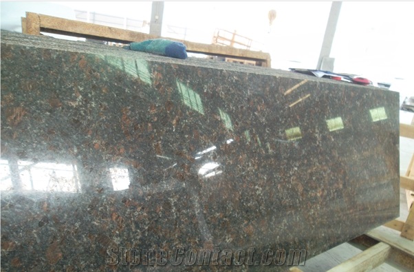 Tan Brown Granite Polished Kitchen Countertops