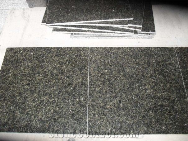 Verde Ubatuba Granite Polished Thin Tiles Wall,Floor Tiles