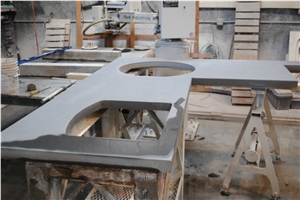 Custom Fabricated Blue Stone Tops