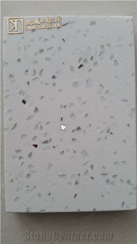 F-102 White Galaxy Quartz Stone
