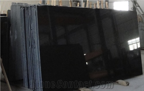 Absolute Black Granite Polished Slabs