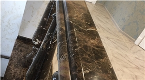 Emperador Dark Gold Handrails and Balustrades