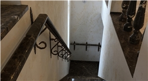 Emperador Dark Gold Handrails and Balustrades