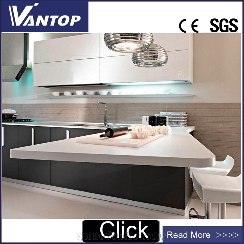 Pure White Engineered Quartz Stone Slab