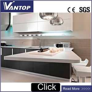 Pure White Engineered Quartz Stone Slab