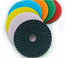 100mm 125mm 3" 4" 5" Wet Diamond Polishing Pads for Granite Marble Stone