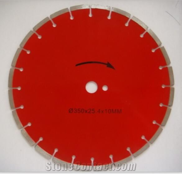 350mm 400mm 14" 16" Laser Welded Diamond Asphalt Blade / Asphalt Cutting Blade