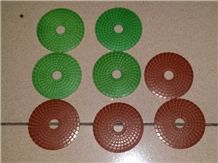 4" 5" Flexible Resin Bond Diamond Wet Polishing Pad for Granite Marble Stone