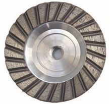 Turbo Aluminum Body Diamond Cup Wheel for Granite Marble Stone
