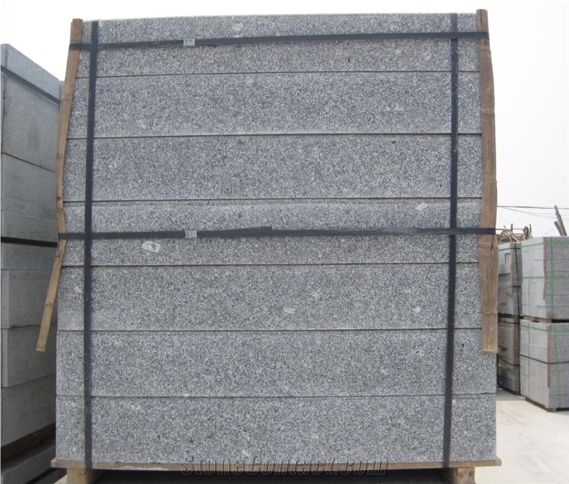 G341 Granite, China Grey Granite Tiles, Flamed, Bush Hammered, Chiseled, Kerb, Kerbstones, Curbs, Curbstone, Paving Sets, Steps, Boulders, Side Stones, Pool Coping