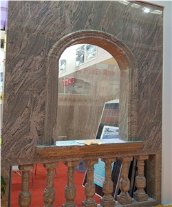 China Red Granite Polished California Red Dragon Granite Tiles & Slabs & Cut-To-Size for Floor Covering and Wall Cladding