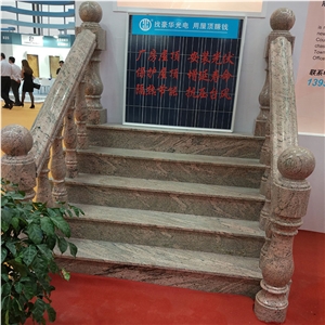 China Red Granite Polished California Red Dragon Granite Tiles & Slabs & Cut-To-Size for Floor Covering and Wall Cladding