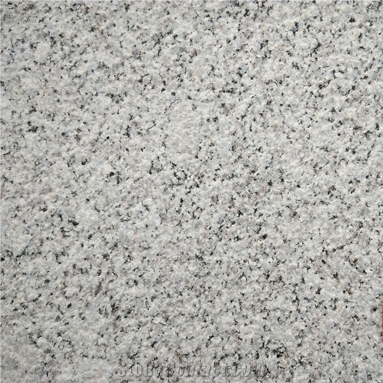 High Quality G735 Lihua White Granite Bush Hammered Sufaced White Linen Granite Shipped from the Wuhan Port