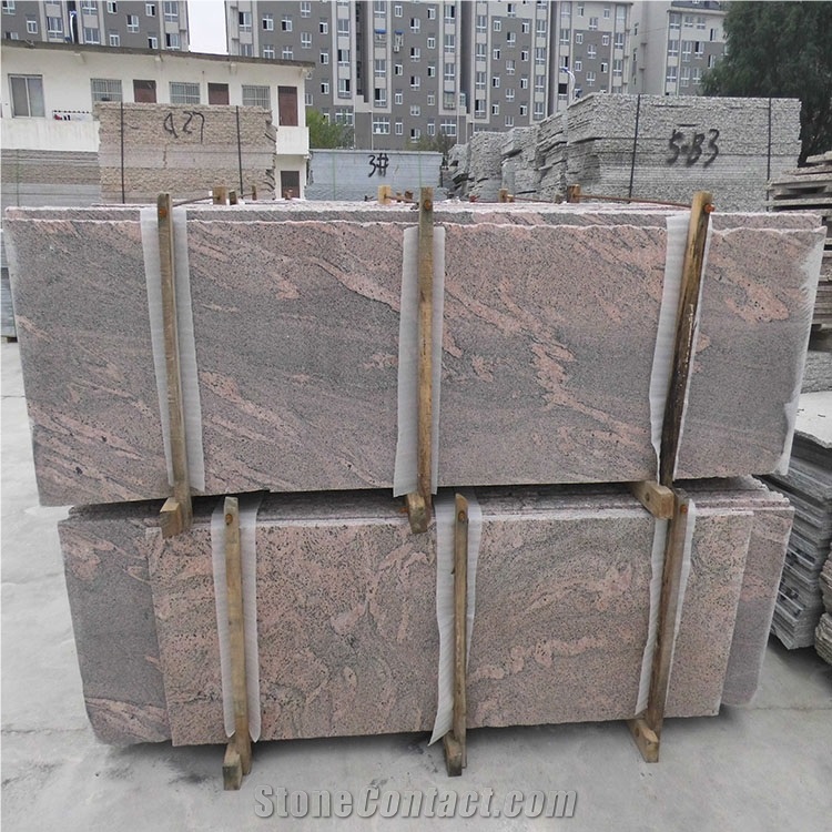 Top Quality California Red Granite Tiles/Juparana California Red Granite for Sale Polished Long Slab