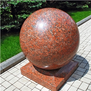 Red Granite Balls, Nature Stone Ball Stone Sphere Red Granite Balls, Nature Stone Ball Stone Sphere