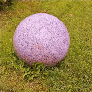 Red Granite Balls, Nature Stone Ball Stone Sphere