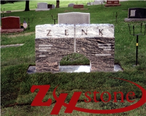 Good Quality Hand Craft Bible Book Shap Georgia Grey/ G603/ Sesame White Granite Tombstone Design/ Western Style Monuments/ Upright Monuments/ Headstones/ Monument Design