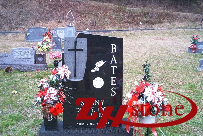 Good Quality Hand Craft Bible Book Shap Georgia Grey/ G603/ Sesame White Granite Tombstone Design/ Western Style Monuments/ Upright Monuments/ Headstones/ Monument Design