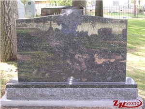 Good Quality Oval Top Family Design G603/ Georgia Grey/ Sesame White Granite Western Style Monuments/ Monument Design/ Western Style Tombstones/ Family Monuments/ Gravestone