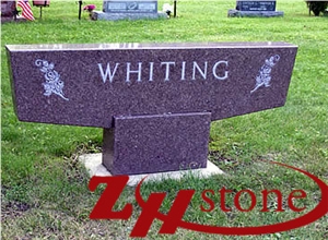 Good Quality Polished "T" Sahped American Mahogany Granite Tombstone Design/ Western Style Monuments/ Upright Monuments/ Headstones/ Monument Design Good Quality Polished "T" Sahped American Mahogany Granite Tombstone Design/ Western Style Monuments/ Upright Monuments/ Headstones/ Monument Design