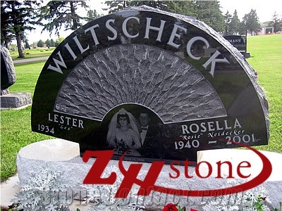 Good Quality Polished "T" Sahped American Mahogany Granite Tombstone Design/ Western Style Monuments/ Upright Monuments/ Headstones/ Monument Design