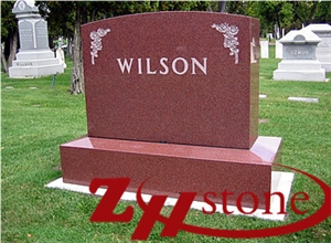 Good Quality Polished Traditional Serp Top Indian Red/ Imperial Red Granite Tombstone Design/ Western Style Monuments/ Upright Monuments/ Headstones/ Monument Design Good Quality Polished Traditional Serp Top Indian Red/ Imperial Red Granite Tombstone Design/ Western Style Monuments/ Upright Monuments/ Headstones/ Monument Design