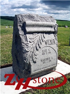 Good Quality Polished Traditional Serp Top Indian Red/ Imperial Red Granite Tombstone Design/ Western Style Monuments/ Upright Monuments/ Headstones/ Monument Design