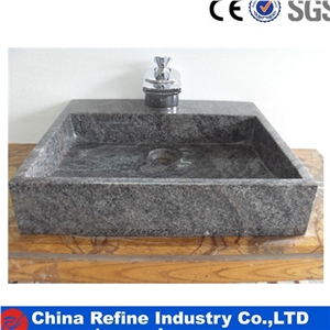 Cheaper Grey Granite Square Basin & Square Bathroom Stone Sink & Hotel Project Square Countertop Square Basin Sink & Bathroom Sinks&Rectangle Basins