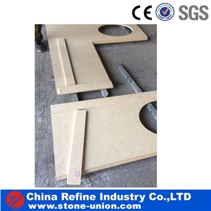 Egypt Beige Marble Polished Top , Beige Countertop for Sale , Discount Interior Bar Top