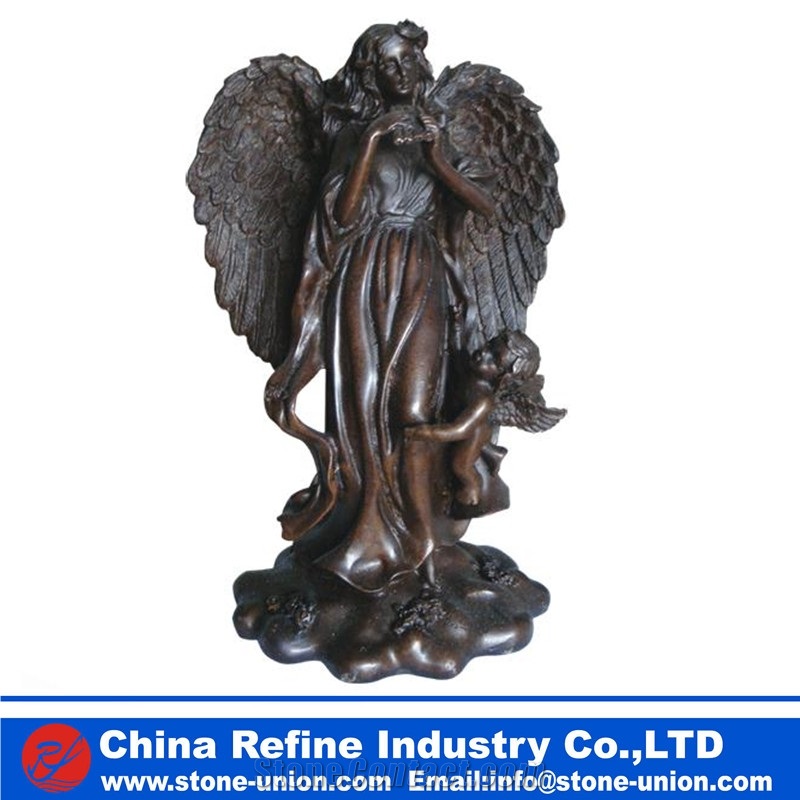 Life Size Angel Bronze Statue , Large Bronze Statues for Sale ,Large Bronze Outdoor Angel Statue Sculpture for Sale
