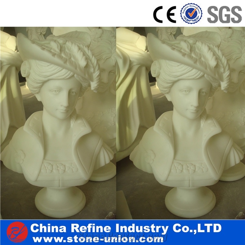 Marble Bust Of a Man , Marble Statue Busts ,Marble Busts for Sale , Marble Bust Stone Head Portraits Sculpture