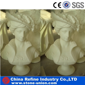 Marble Bust Of a Man , Marble Statue Busts ,Marble Busts for Sale , Marble Bust Stone Head Portraits Sculpture