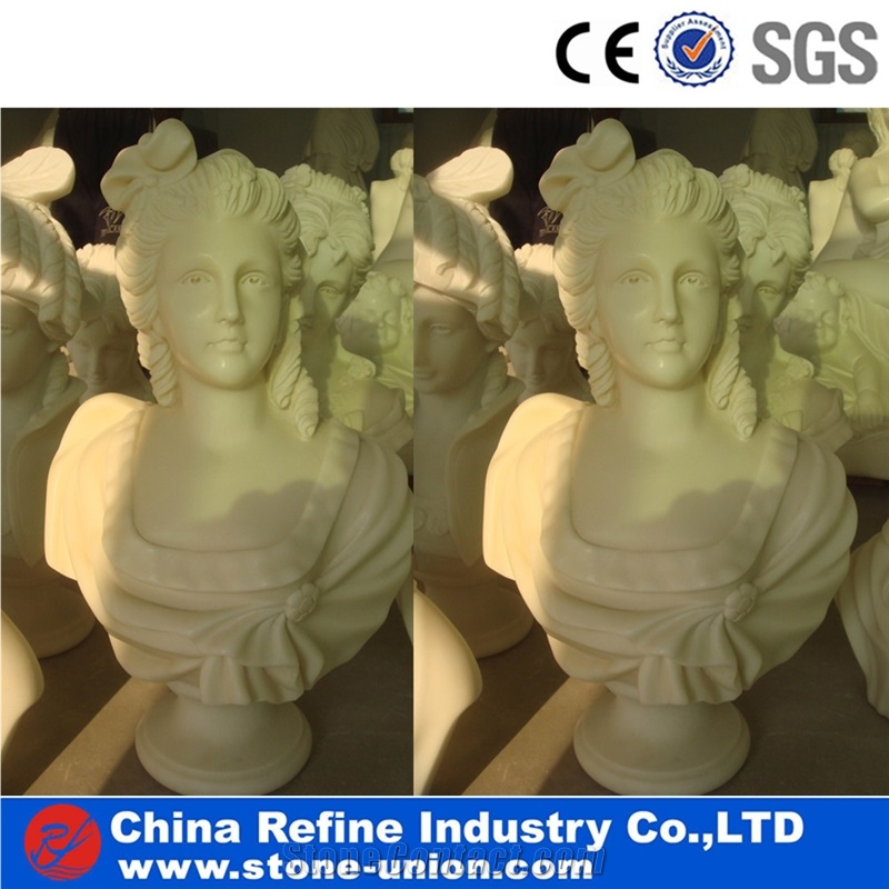 Marble Bust Of a Man , Marble Statue Busts ,Marble Busts for Sale , Marble Bust Stone Head Portraits Sculpture