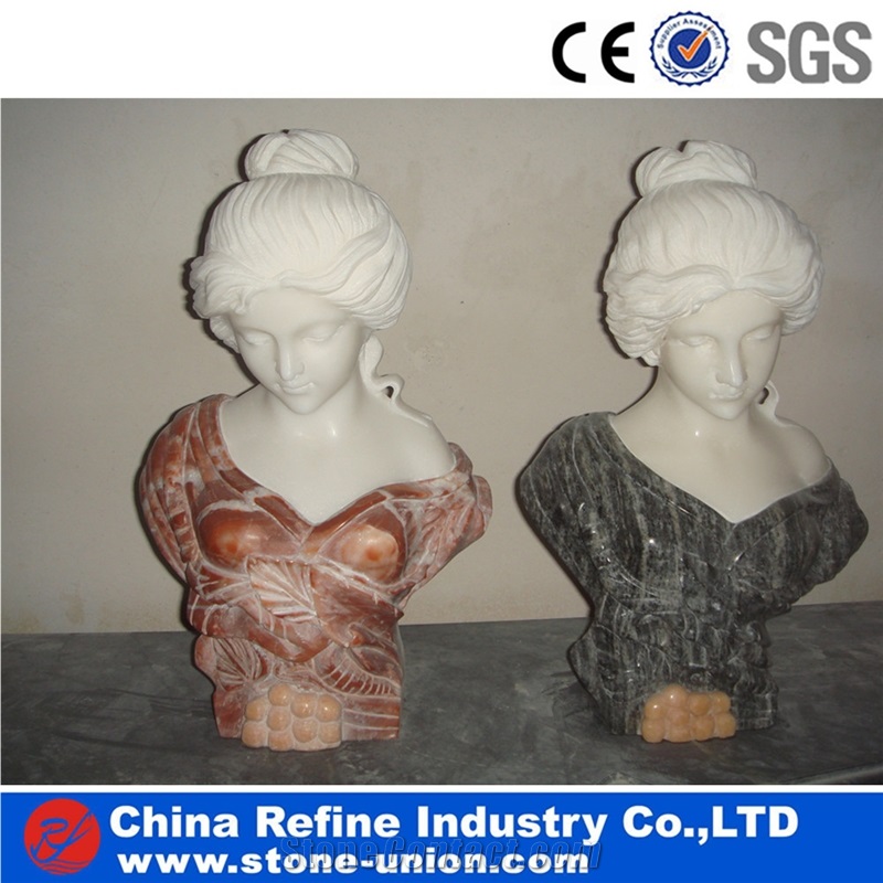 Marble Bust Of a Man , Marble Statue Busts ,Marble Busts for Sale , Marble Bust Stone Head Portraits Sculpture