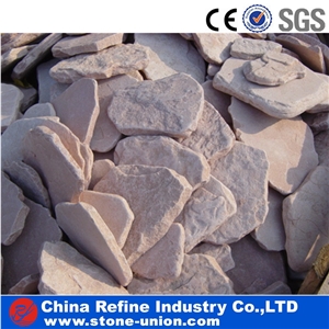 Natural Slate Stepping Stone Paver , Red Sandstone Slate Paving,Yellow Mixed Slate Garden Flagstone Stepping Stone,Landscape Stepping Stone,Stone Garden Paver