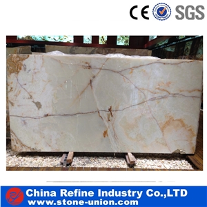 Natural Translucent Onyx Golden Veins Onyx Tile & Slab