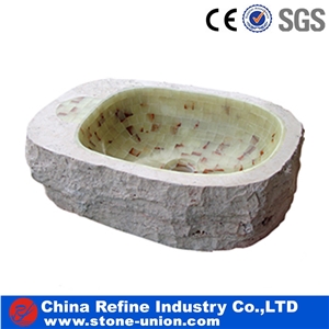 Onyx Basins, Rough Surface Onyx Sinks for Export, Cheap Basin,Vanity Sink, Bathroom Washing Basin (Bowl)