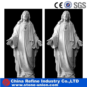 Outdoor Life-Size White Marble Jesus Christ Statue ,Christ the Redeemer Statue , Jesus Statue