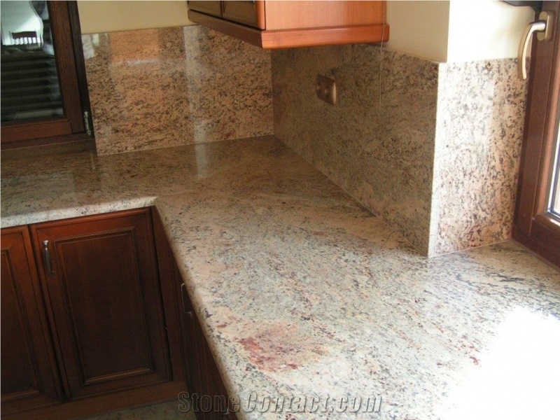 Ivory Gold Granite Kitchen Countertop