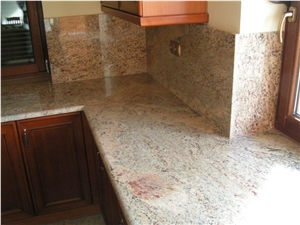 Ivory Gold Granite Kitchen Countertop
