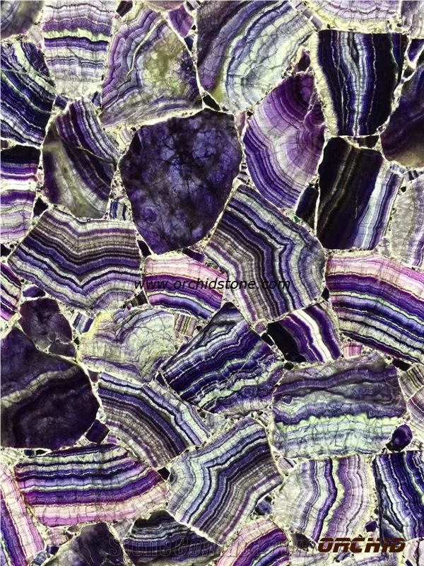 Amethyst Semi Precious Stone Backlit Slabs & Tiles,Amethyst Gem Stone/Semiprecious Stone Tiles & Slabs, Beautiful Decorative Semiprecious Stone/Gem Stone