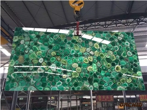 Green Agate Semi Precious Stone Slabs & Tiles,Green Agate Gemstone Decorative Slabs & Tiles