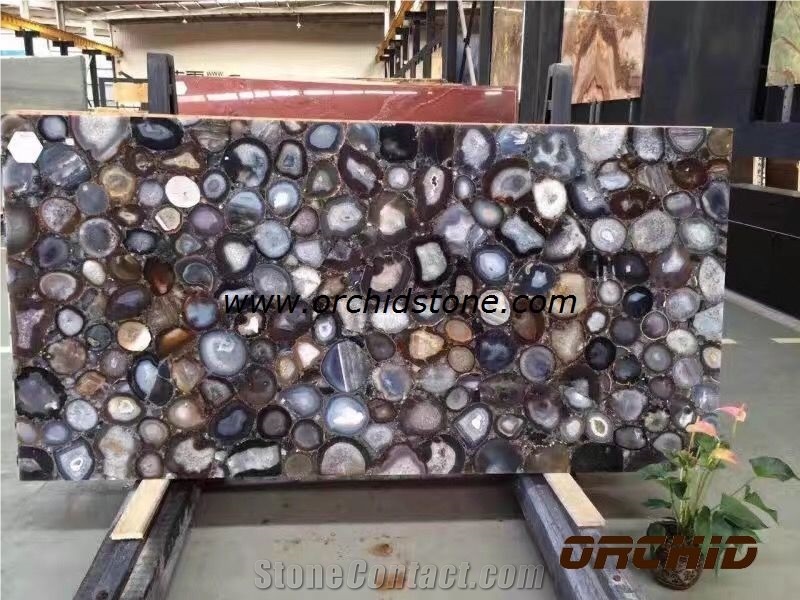 Lilac Agate Gemstone Translucent Slabs & Tiles,Lilac Agate Semi Precious Backlit Decorative Wall Cladding Tiles