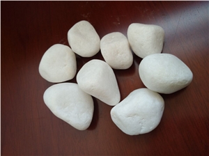 Artificial White Snow White Polished Pebbles, River Stone Artificial White Snow White Polished Pebbles, River Stone